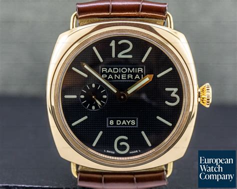 panerai gold radiomir|panerai radiomir 8 day.